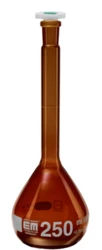 VOLUMET FLASK A 2ML,Amber, NS7/16,Poly cap